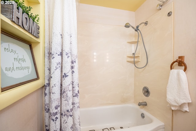 4160 Willhi St, Eugene, OR 97402 - bathroom featuring shower / bath combination with curtain