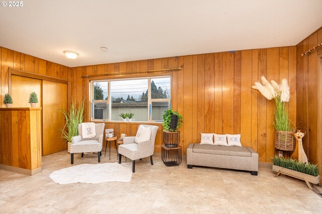 4160 Willhi St, Eugene, OR 97402 - living area with wooden walls
