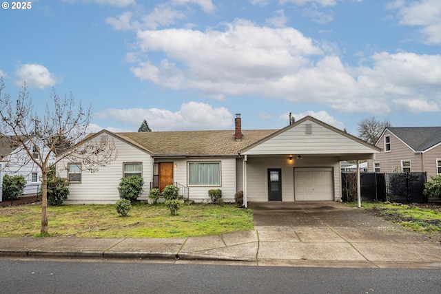 4160 Willhi St, Eugene, OR 97402 - ranch-style house featuring a front lawn and a garage