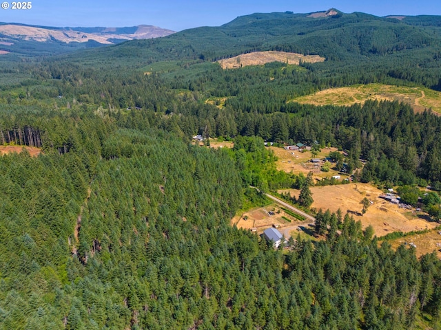 94986 Thetford Ln, Marcola, OR 97454 - aerial view of property's location featuring a heavily wooded area and mountains