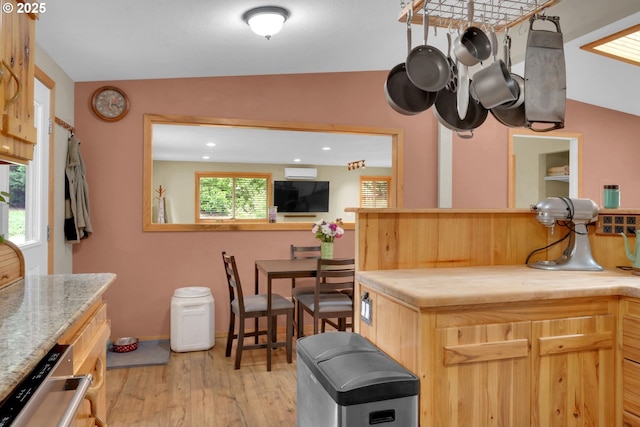 86680 Territorial Hwy, Veneta, OR 97487 - kitchen featuring light wood-style floors and recessed lighting