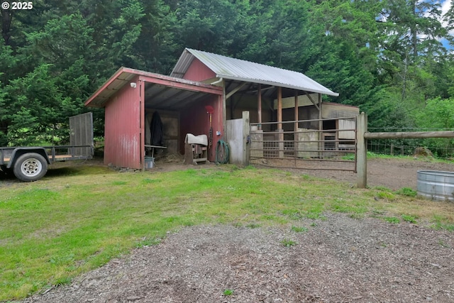 86680 Territorial Hwy, Veneta, OR 97487 - view of outdoor structure with an exterior structure and a wooded view