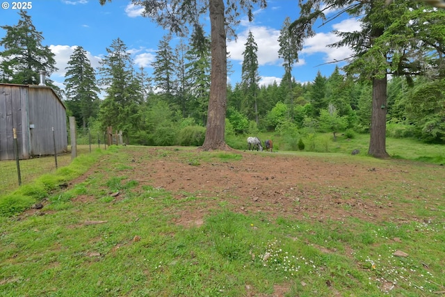 86680 Territorial Hwy, Veneta, OR 97487 - view of yard featuring an outdoor structure