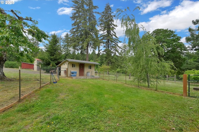 86680 Territorial Hwy, Veneta, OR 97487 - view of yard with a gate and an outdoor structure