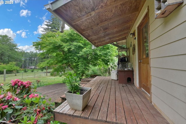 86680 Territorial Hwy, Veneta, OR 97487 - view of wooden deck