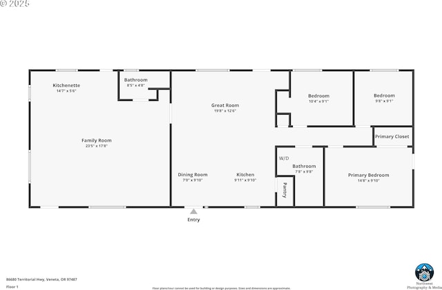 86680 Territorial Hwy, Veneta, OR 97487 - home floor plan
