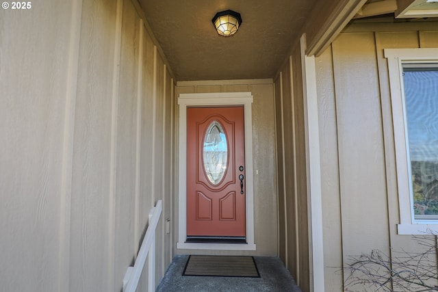 view of exterior entry