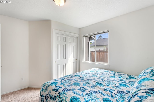 19030 SW Pike Ln, Beaverton, OR 97078 - bedroom with carpet, baseboards, a closet, and a textured ceiling