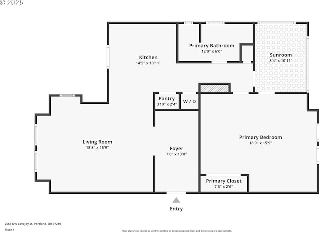 2566 NW Lovejoy St Unit 4, Portland, OR 97210 - home floor plan