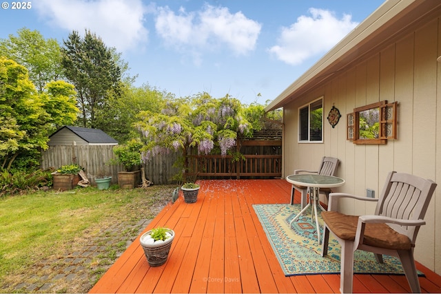 view of deck