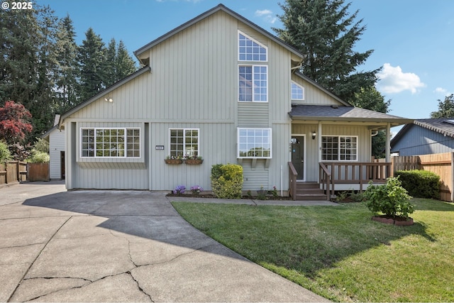243 N 30th Ct, Cornelius, OR 97113 - view of front of property featuring a porch, driveway, and a shingled roof