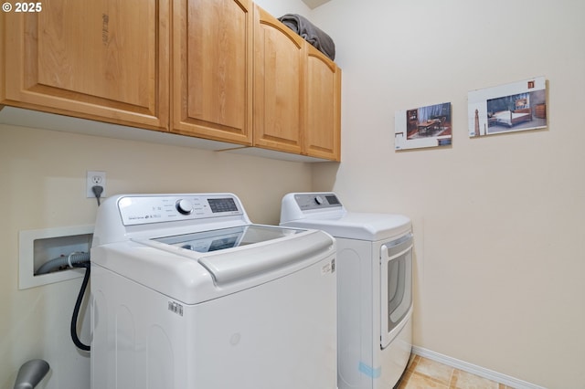 17146 SE 23rd Dr Unit 20, Vancouver, WA 98683 - laundry room with washing machine and dryer, cabinet space, and baseboards