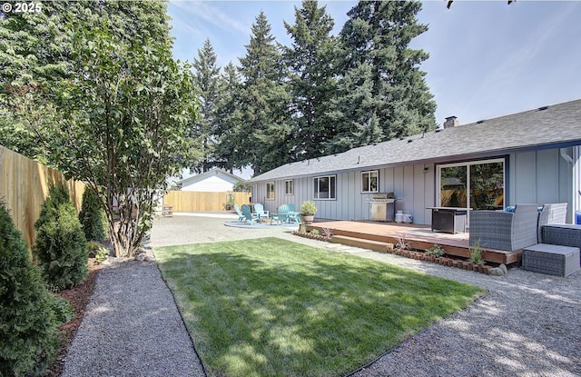 11204 NE 85th Cir, Vancouver, WA 98662 - view of yard with a wooden deck and a patio area