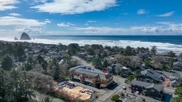 123 S Hemlock St # 201, Cannon Beach, OR 97110 - bird's eye view of a nearby body of water