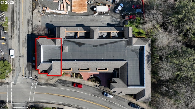 123 S Hemlock St # 201, Cannon Beach, OR 97110 - aerial overview of property's location with property boundaries highlighted