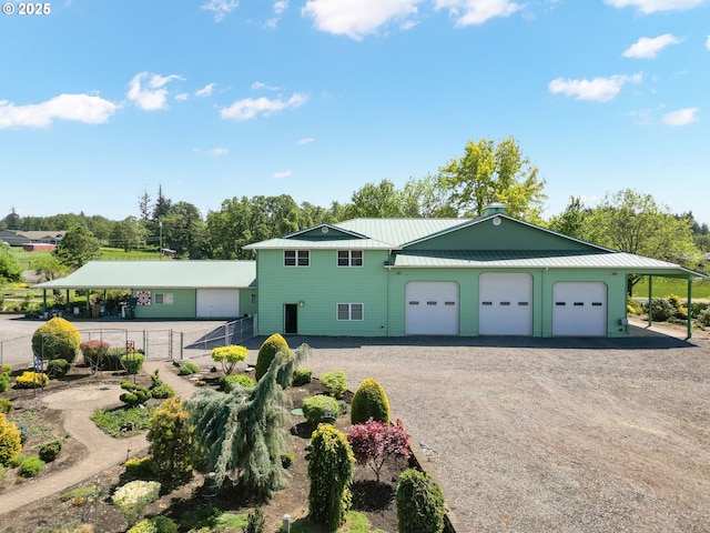 41266 Manitau Rd SE, Stayton, OR 97383 - view of front of home featuring driveway and a metal roof