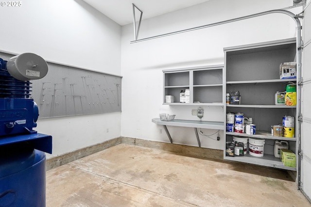 41266 Manitau Rd SE, Stayton, OR 97383 - miscellaneous room featuring concrete floors and a garage