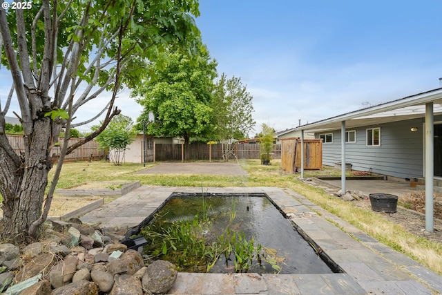 2222 34th Ave, Albany, OR 97322 - fenced backyard featuring a patio