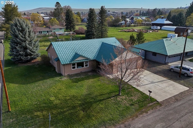 birds eye view of property featuring a residential view