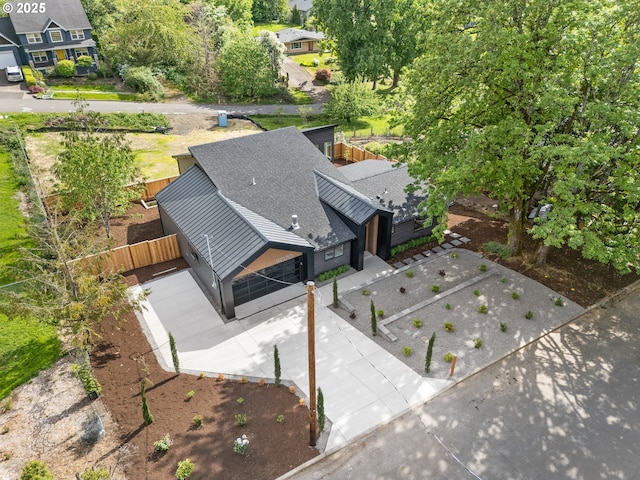 drone / aerial view featuring a residential view