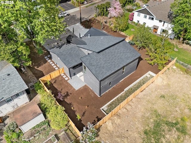 bird's eye view featuring a residential view