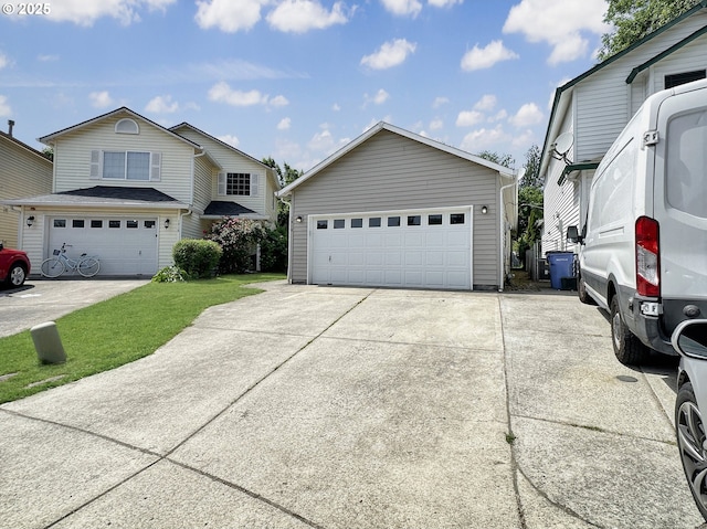 1916 SW 6th St, Battle Ground, WA 98604 - view of front facade with an outbuilding and a detached garage