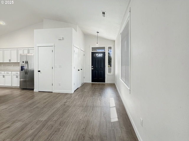 1916 SW 6th St, Battle Ground, WA 98604 - entryway featuring lofted ceiling and wood finished floors
