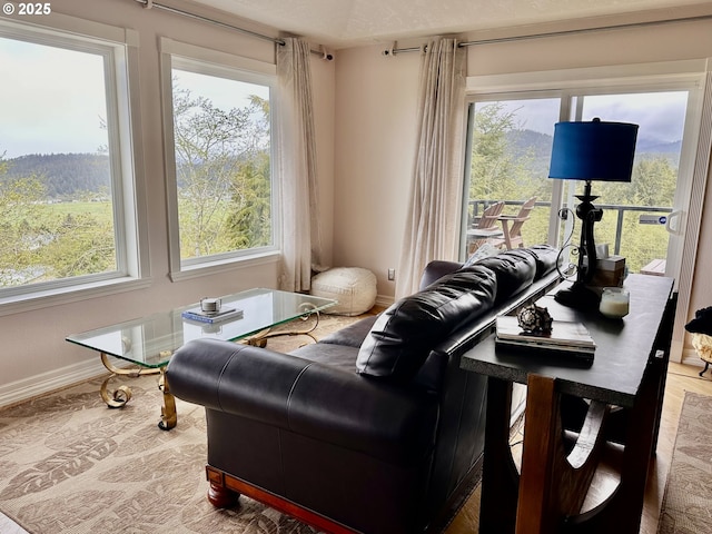 35445 Topping Rd, Pacific City, OR 97135 - living area featuring baseboards and wood finished floors