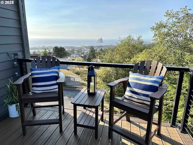 35445 Topping Rd, Pacific City, OR 97135 - view of wooden balcony with a wooden deck