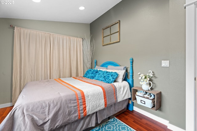 229 N 6th St, Carlton, OR 97111 - bedroom with wood finished floors and recessed lighting