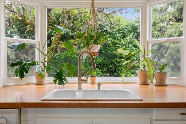 details with dishwashing machine and a sink