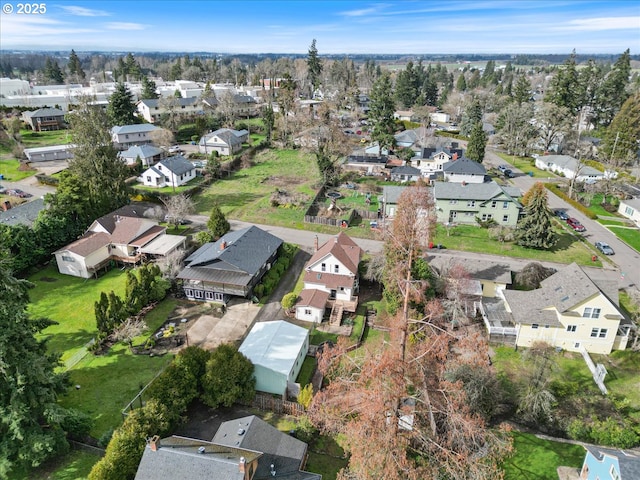 drone / aerial view with a residential view