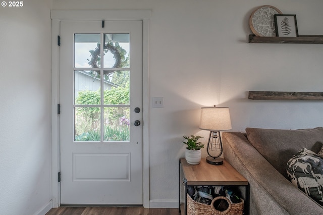 2261 Fulton Pl SE, Albany, OR 97322 - entryway featuring baseboards and wood finished floors