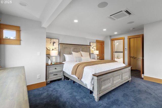 7506 SE Evergreen Hwy, Vancouver, WA 98664 - bedroom with recessed lighting, carpet floors, and connected bathroom