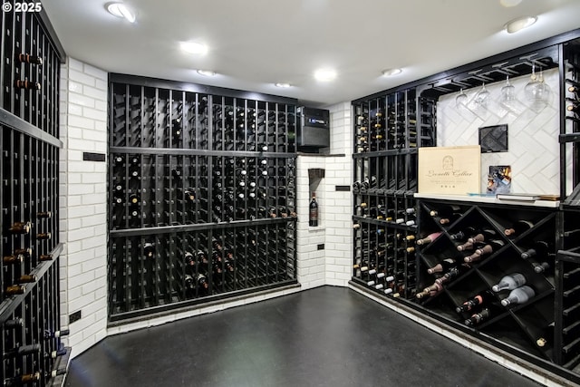7506 SE Evergreen Hwy, Vancouver, WA 98664 - wine area featuring brick wall
