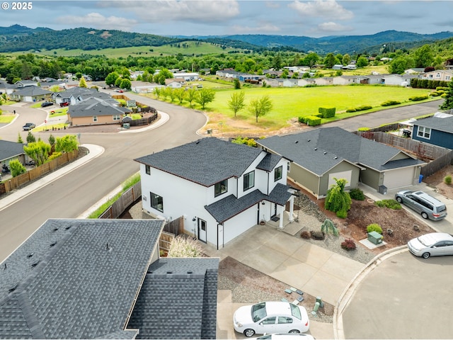 625 Brady Ln, Roseburg, OR 97471 - aerial perspective of suburban area featuring mountains