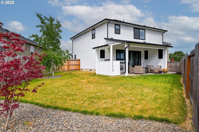 625 Brady Ln, Roseburg, OR 97471 - back of house featuring an outdoor living space, crawl space, and a patio area