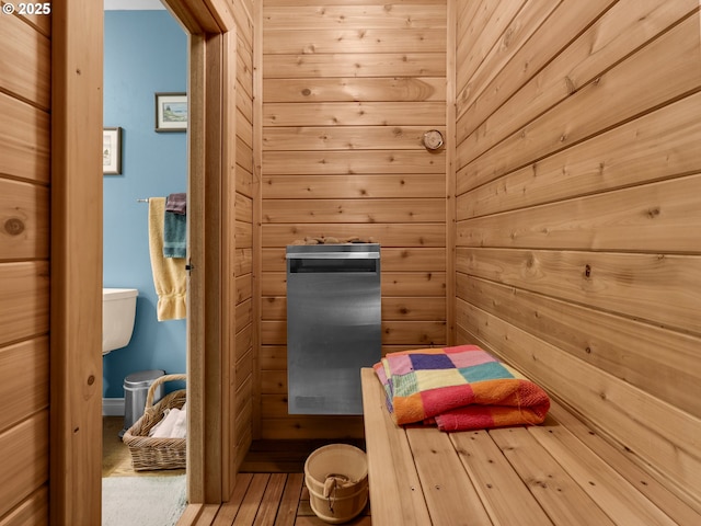 view of sauna / steam room