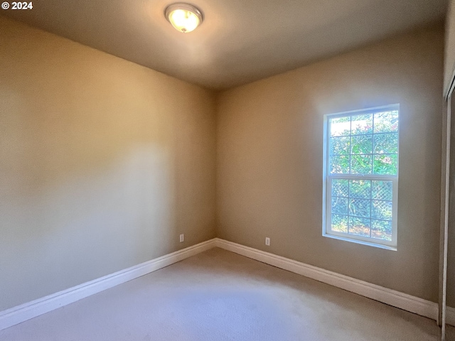 view of carpeted empty room