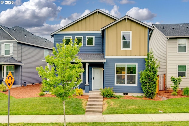 837 S 26th Ave, Cornelius, OR 97113 - view of front of home featuring board and batten siding and a front yard