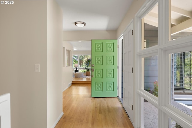 2395 SW Timberline Dr, Portland, OR 97225 - hallway featuring baseboards and light wood-type flooring
