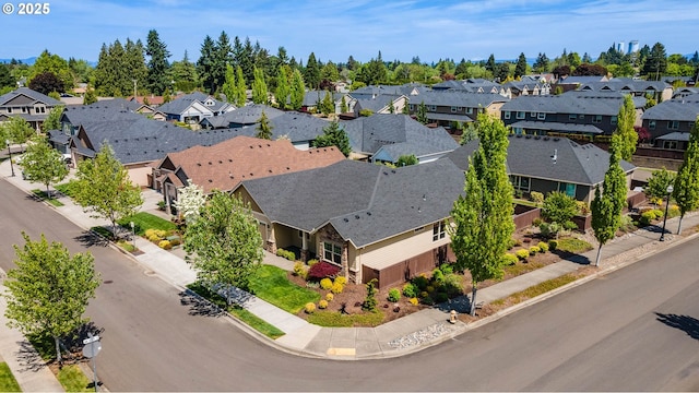 aerial perspective of suburban area