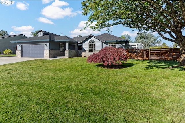 7215 NE Par Ln, Vancouver, WA 98662 - view of front of house with a garage, driveway, a shingled roof, and brick siding