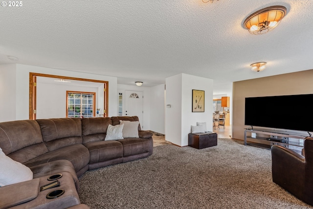 7215 NE Par Ln, Vancouver, WA 98662 - living area with carpet floors and a textured ceiling