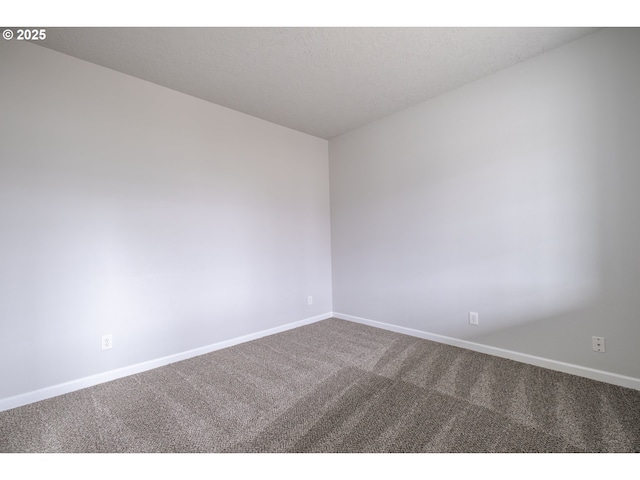 carpeted empty room with baseboards