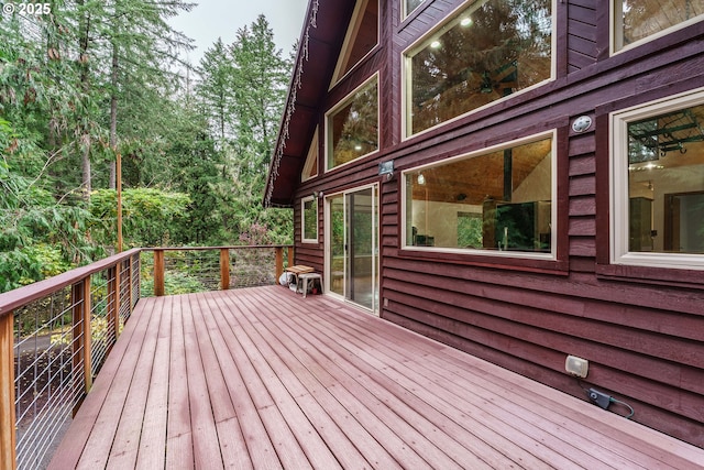 view of wooden terrace