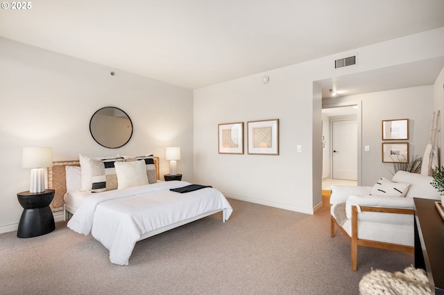 bedroom featuring carpet flooring