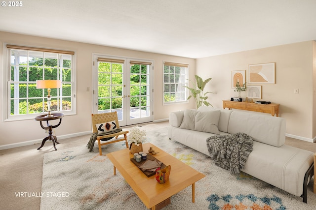 2160 Oakmont Way, Eugene, OR 97401 - carpeted living area with baseboards