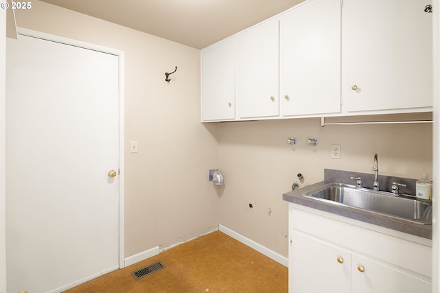 2160 Oakmont Way, Eugene, OR 97401 - washroom featuring cabinet space and hookup for an electric dryer