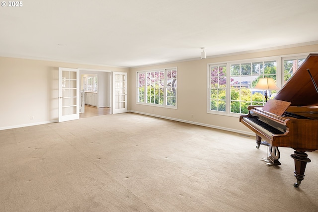 2160 Oakmont Way, Eugene, OR 97401 - unfurnished room with ornamental molding and carpet flooring